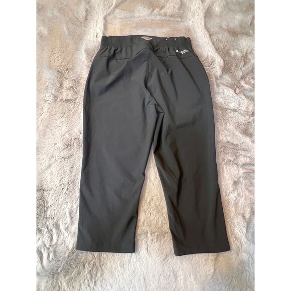 Columbia Black Capri Athletic Pants Performance Stretch Quick Dry Activewear S - Picture 11 of 16